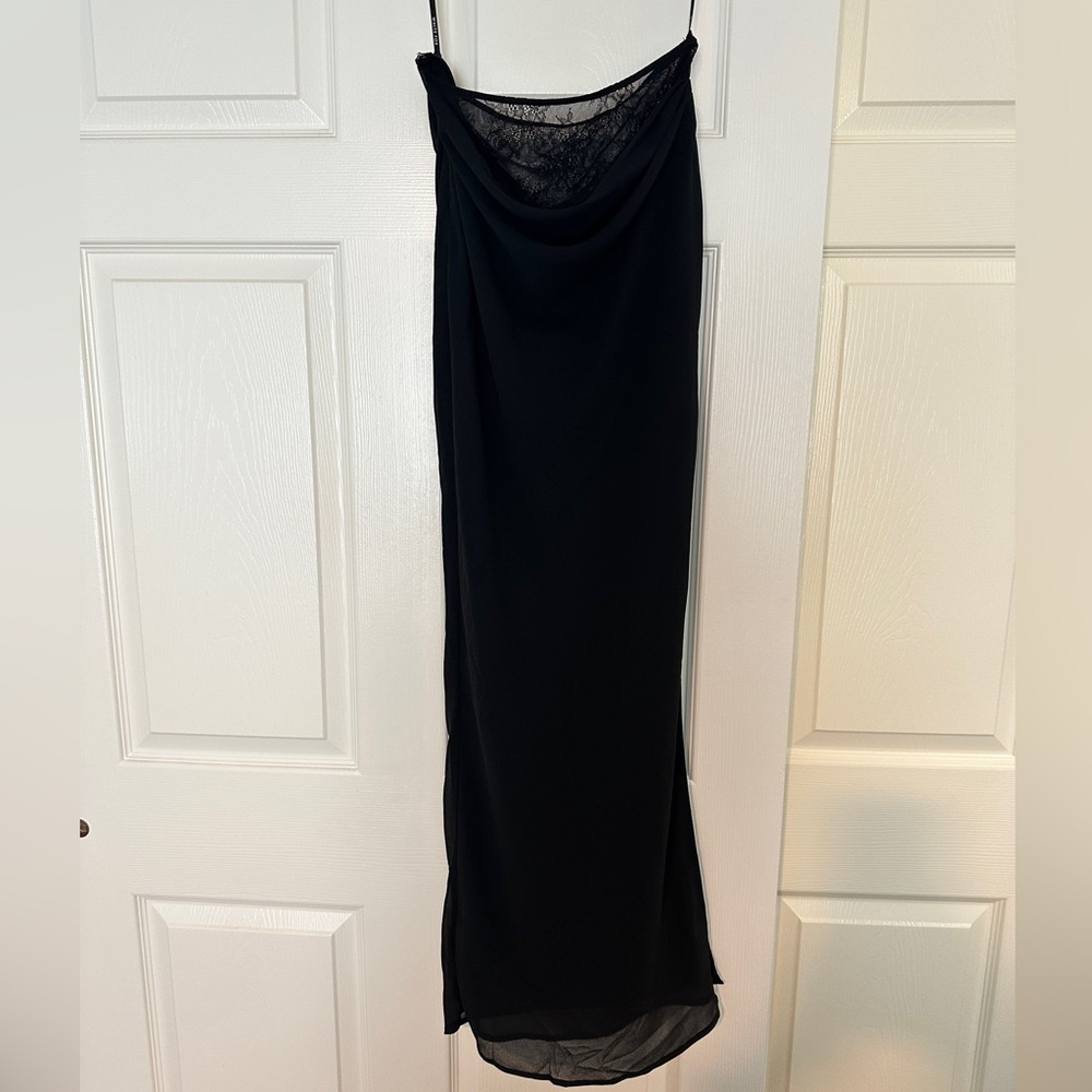 NEW! White Fox Boutique It’s a Sign Maxi Skirt Size Small Black - Picture 5 of 14